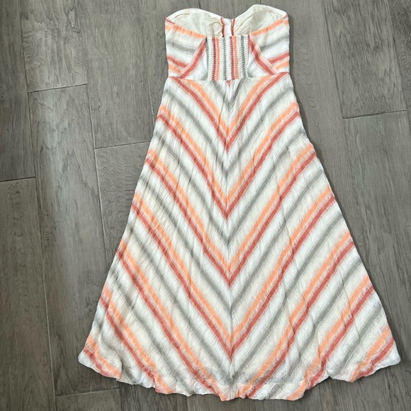 Free People Striking Stripe Midi Dress XS - Picture 3 of 3